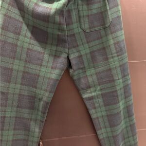 Ralph Lauren Green and Black Plaid Joggers
